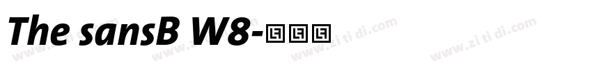 The sansB W8字体转换